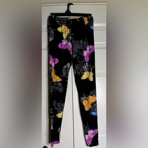 Eevee Butterfly Print Workout Leggings Size Lg/Xl